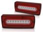 Preview: LED Lightbar Rückleuchten für Mercedes G-Klasse W463 90-12 Rot/Chrom